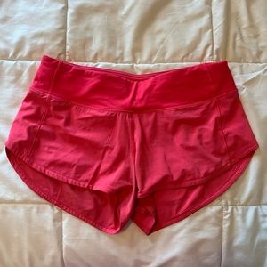 Pink Lululemon shorts